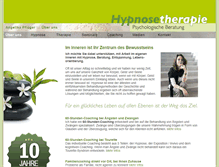 Tablet Screenshot of hypnose-pflueger.de